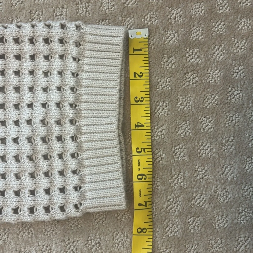 Sammie Mesh Knit Crew Neck Sweater in Dune size Large he - Picture 12 of 12
